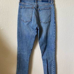 Abercrombie skinny high rise with ankle slits